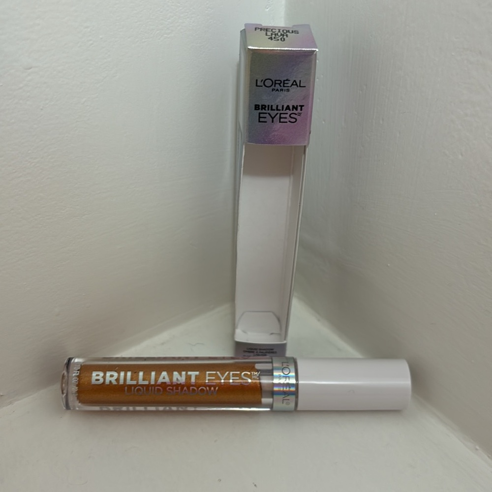 NEW L'Oreal Paris Brilliant Eyes Shimmer Liquid Eye Shadow 450 Precious Lava